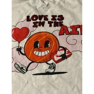 Nike The Nike Tee Dunk Low Valentine's Themed White T-Shirt Size Large